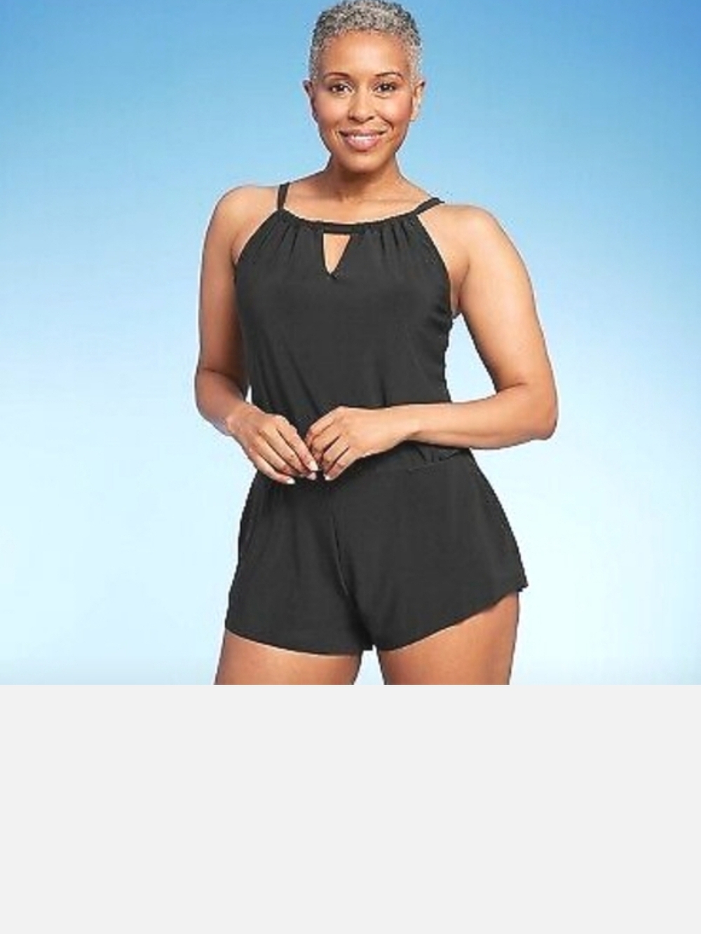 Aqua Green Swim Romper Size M